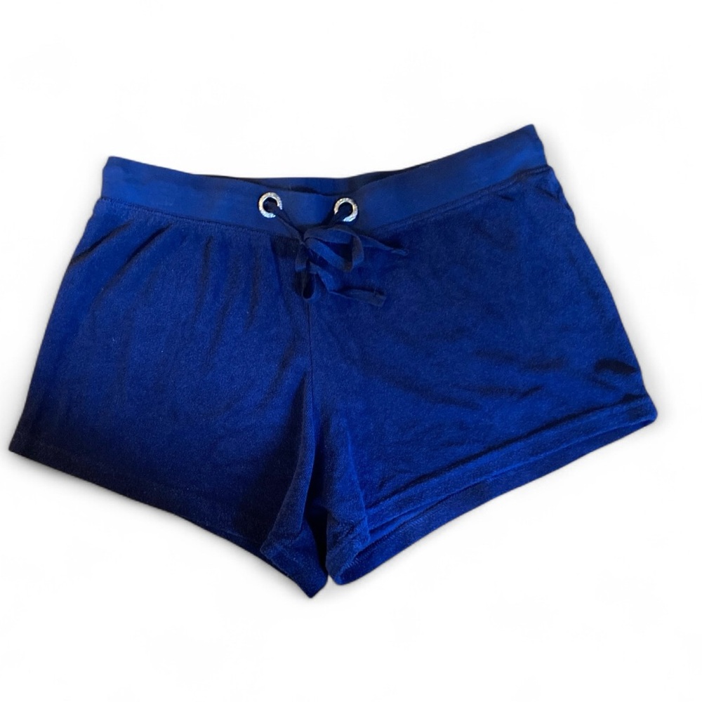 VENUS Navy Blue Athletic Booty Shorts Size Medium Retro Terry Material